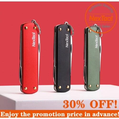 NEXTOOL Multifunction Mini Knife Scissors Screwdriver Fold Fruit Knife Creative Tool Outdoor Survive Clip Sharp Cutter NE0141