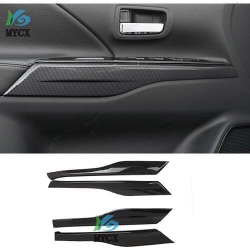 Car cover For Mitsubishi Outlander 2013 2014 2015 2016 2017 2018 2019ABS plastic interior door armrest decorative bar trim 4pcs