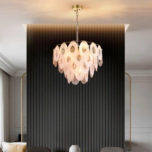 Nordic modern minimalist lighting creative atmosphere villa light luxury living room bedroom dining luxury chandeliers