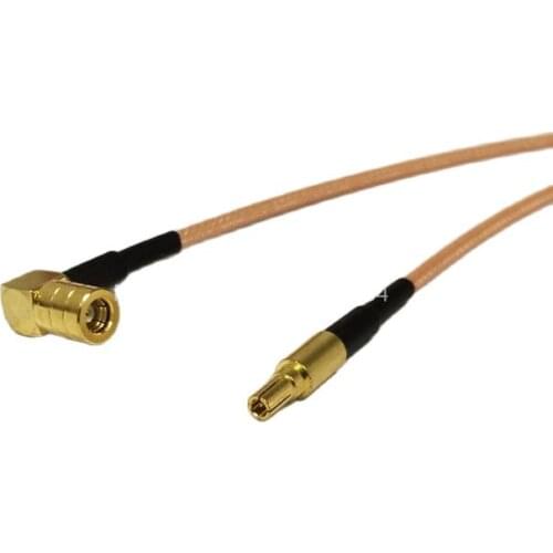 New Wireless Modem Cable SMB Female Jack Right Angle To CRC9 Male Plug RG316 Cable Wholesale Fast Ship 15CM 6"