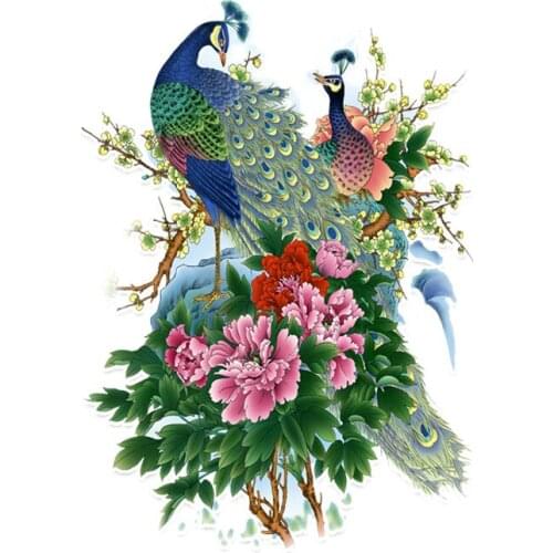 Coolest Peacock Decor Graphic Personalized Car Sticker Automobiles Motorcycles Exterior Accessories PVC Decals,17cm*12.3cm