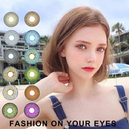 USA Fashion 5Tones Color Contact Lenses NEWYORK PRO Series Hotsales Cosplay Contact Lens 100% Cover Deep Eyes Fast Shipping