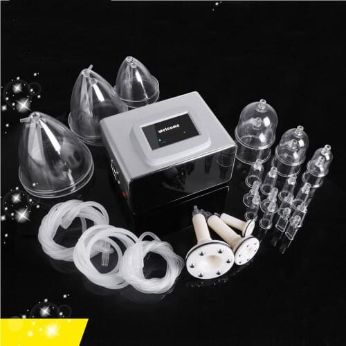 Home Use Vacuum Cup Butt Enhancement And Breast Enlargement Beauty Salon Equipment Metal Cup For Lymph Detox Body Care Device
