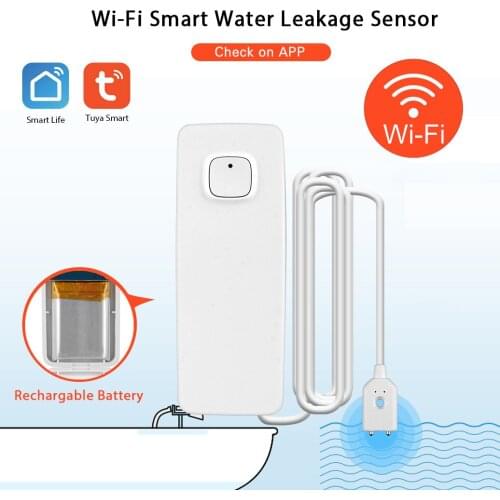 WIFI Remote Control Water-Leakage Detector For Tuya Smart Life Home Security Alarm Sensor