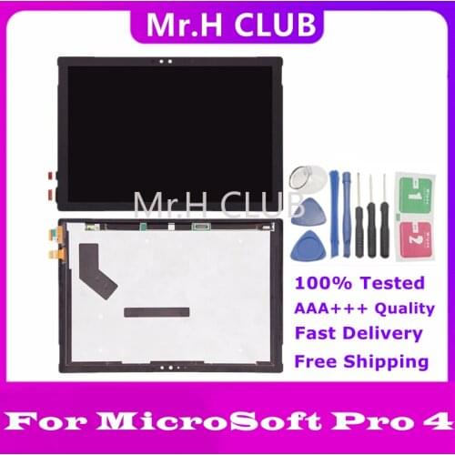 100% LCD Display Touch Screen Digitizer Sensors Assembly Panel Replacement For Microsoft Surface Pro 4 1724 12.3 Inch Pro4 NEW
