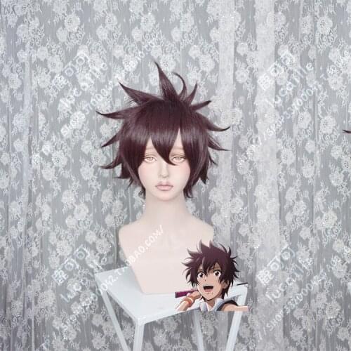 Anime Hanebado! Aragaki Nagisa Wig Cosplay Short Purple Fluffy Heat Resistant Synthetic Hair Wig + Wig Cap