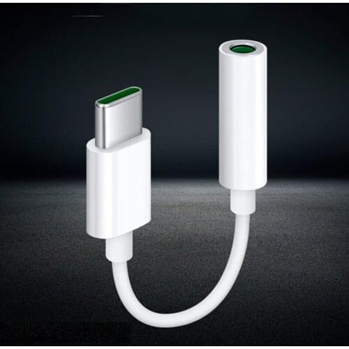 Audio Cable Type C 3.5mm Jack AUX Cable USB C to 3.5MM Earphone Adapter For OPPO R17 Plus Reno 3 Pro 4 5 Pro + Ace 2 Find X X2