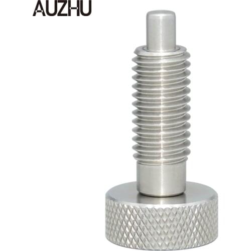 AUZHU PTS -Stainless Steel Indexing Plunger,Spring Plunger,Return Type Knob Screw,Bolt With Spring Lock Pins Dia M6/8/10/12/16mm