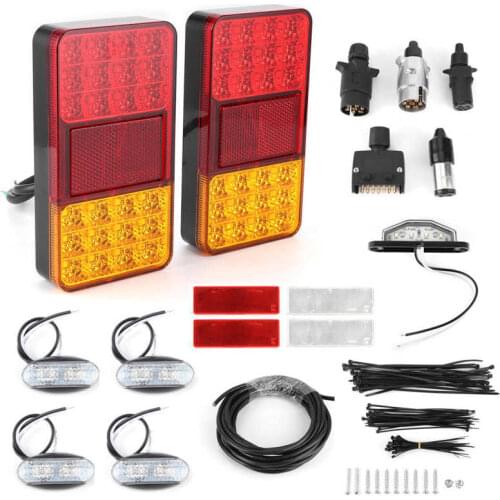 Car accessories light bulbs for cars 24 LED Trailer Light Kit IP67 Waterproof Energy Saving with Mounting Accessories for