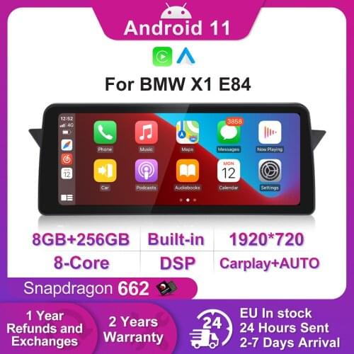 NaviFly 12.3" Android11 8G+256G Car Multimedia Player Carplay For BMW X1 E84 2009-2015 Wireless carplay Android Auto DSP 4G WIFI