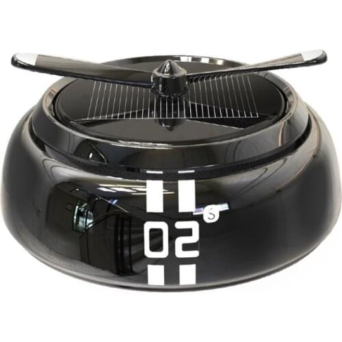 Car Rotating Perfume Solar Powered Air Freshener Solid Aroma Diffuser Personalized Automotive Decoration