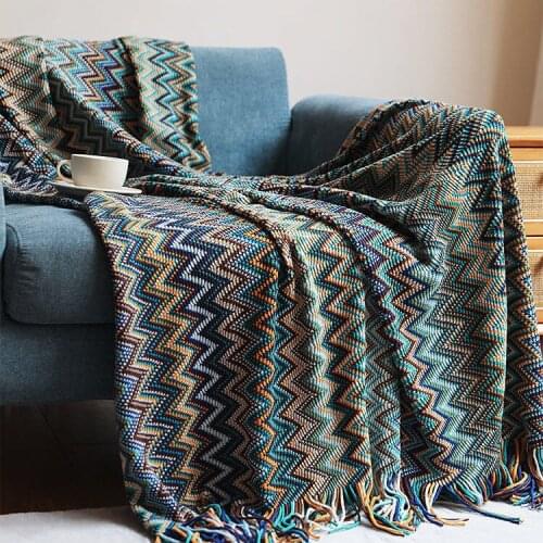 Bohemian Sofa Blanket Blanket Blanket Blanket Knitting Blanket Office Nap Blanket Air Conditioning Blanket Hotel Linen