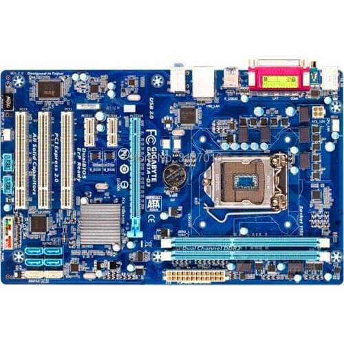 For Gigabyte GA-P61A-D3 Original Used Desktop Motherboard P61A-D3 H61 Socket LGA 1155 DDR3 ATX On Sale