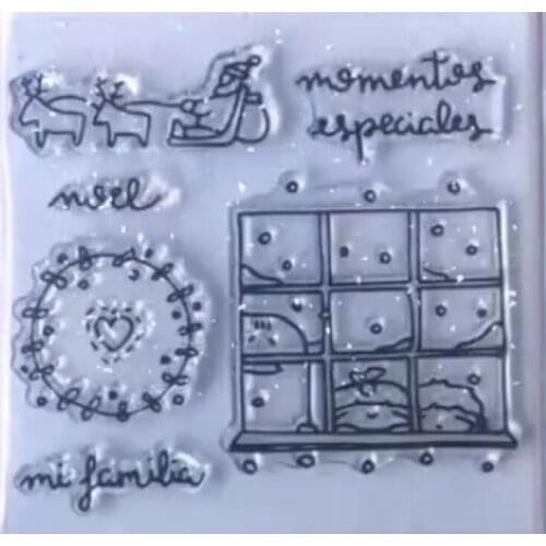 Spanish Clear Silicone Stamp / seal for DIY Scrapbooking / Album Decorative Clear Stamp Sheets A173