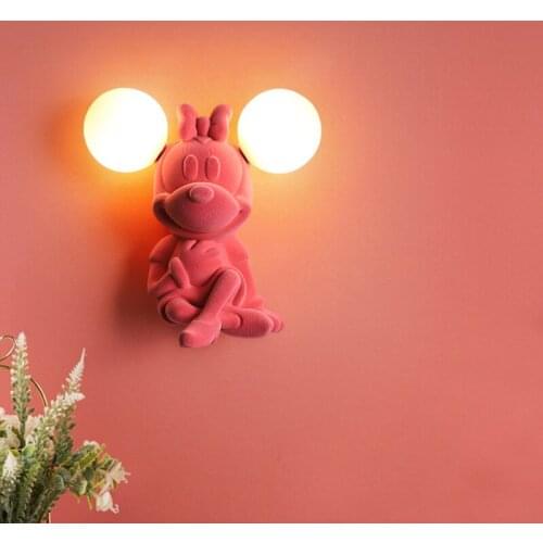 Cartoon Table Lamp Designer Nordic Childrens Princess Room Bedside Lamp Net Red Cute Dimming Night Light Moe Lighting