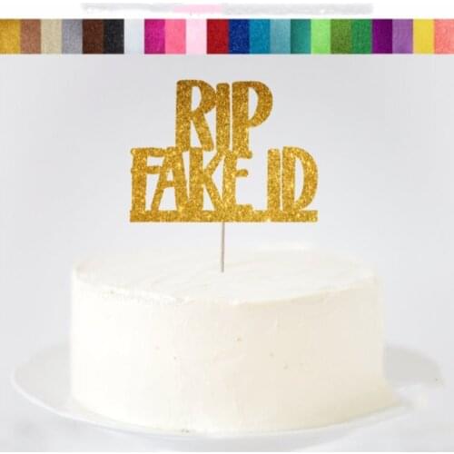 Custom RIP Fake ID Cake Topper, Personalised Finally Legal Topper, 21st Birthday Cake Topper,18th Birthday Cake Topper,Birthday