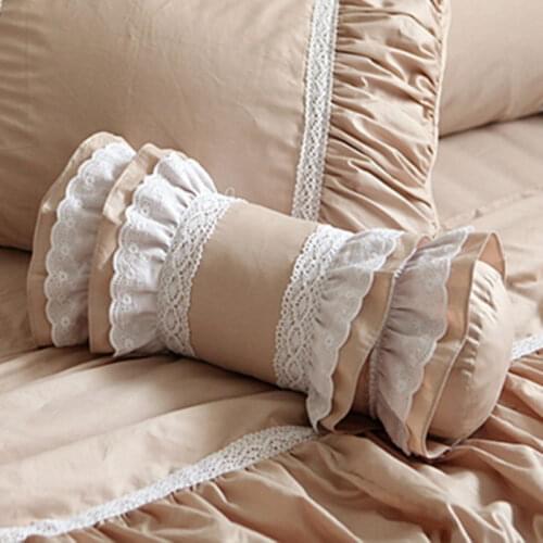New luxury candy pillow European embroidery lace lumbar pillows wrinkle elegant cushion sofa bedding elegant cake layerscushions