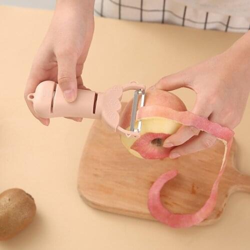 1pc Peeler Knife Household Multifunctional Fruit And Vegetable Stainless Steel Double-position Whetstone Peeler Kitchen Tools