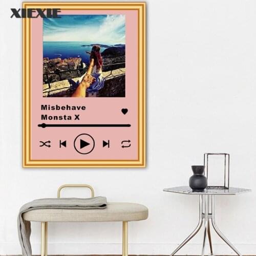 Personalized Music Song Music Photo Custom Printings Custom Personal Photo Album Custom Canvas Painting for Home Decoration