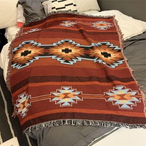 Nordic Bohemia Throw Blanket for beds Bedspread Morocco Picnic Camping Sofa Cover RV Blanket hotel home decor Ethnic rug