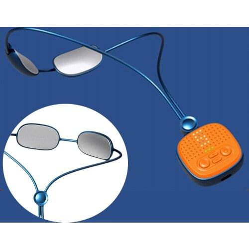 Portable Electric Pulse Neck Massager with Heat Cordless 600mAh Outdoor Car