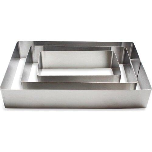 Narkalıp Rectangle Cake Mould 3'lü Set Depth 5 cm