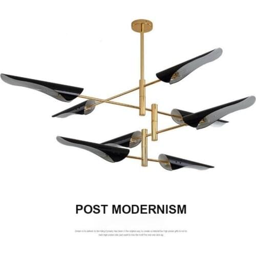 Luxury Modern Creative Chandelier Iron Dining Lighting Living Room Lamp American Syle Minimalism Lamp Indoor Modern LED B