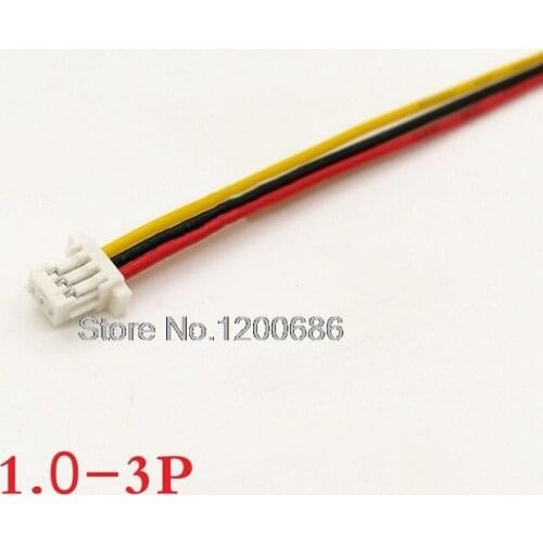 SH1.0 3Pin Male Plug Connector With Wire Cable 8cm