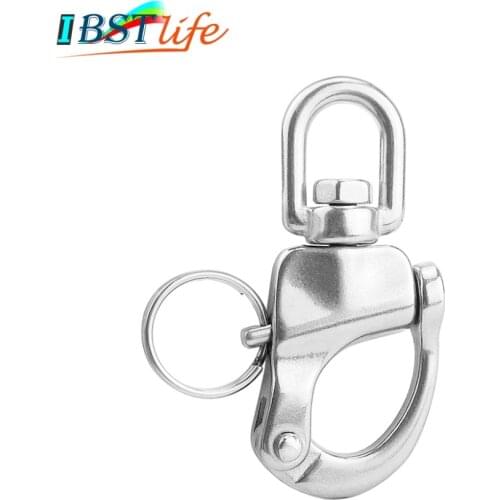 316 Stainless Steel Swivel snap Shackle Quick Release Boat Anchor Chain Eye Shackle Swivel Snap Hook for Marine Architectural