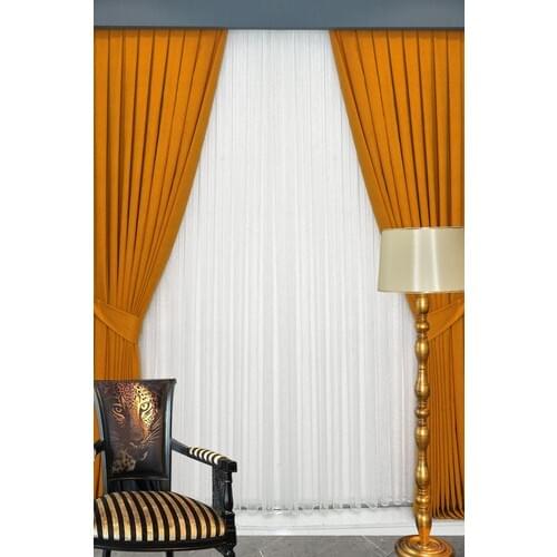 Wowlays Home Pleated Backdrop Curtain