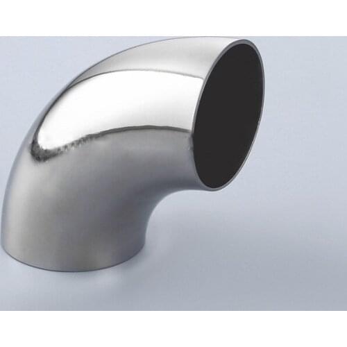 1pc 45mm 1.75" 1.75 Inch SS304 SS316 304 316 Stainless Steel Elbow 90 Degree Sanitary Welding Elbow Pipe Connection Fitting