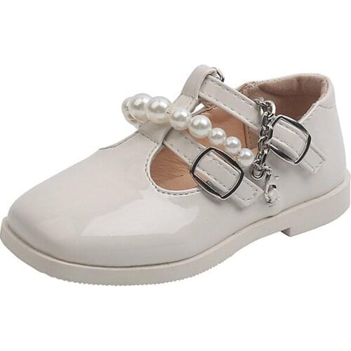 2021 Summer Baby Girl Sandals Korean Version with Chain Girls Fashion Princess Shoes Fashion for Wedding Leather Shoes Dance Hot