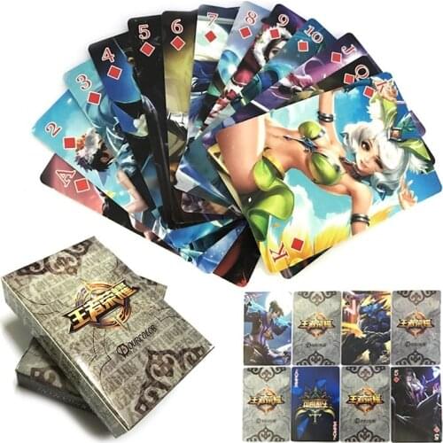 54 Sheets/Set Anime Game Series Poker Cards Comics Character Collection Playing Cards Christmas and New Year Gifts