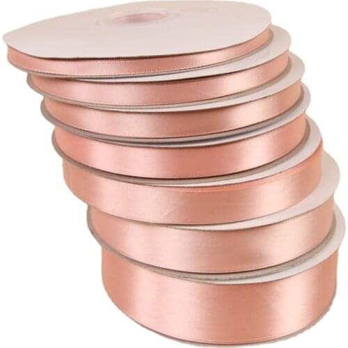 91Meters/roll 6mm 10mm 15mm 20mm 25mm 40mm Wedding Birthday Party Wrap Ribbons Champagne Satin Ribbons DIY Handmade Gift Wrap