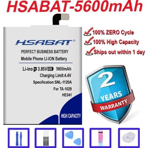 Original HSABAT 5600mAh HE341 Battery for Nokia 2.1 TA-1029 TA-1080 High Quality Cell Phone Batterie