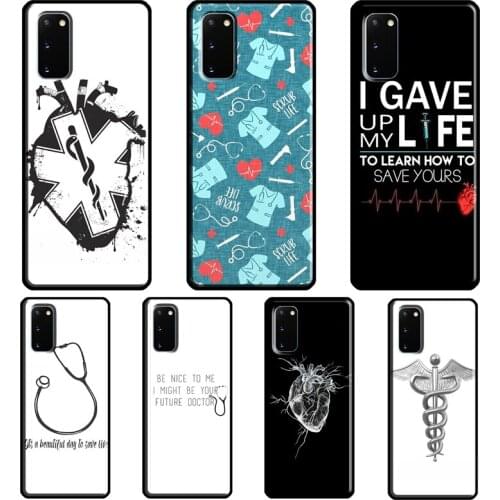 Doctor Nurse Medical Medicine Health Case For Samsung Galaxy S10 S9 S8 Note 10 Plus Note 20 Ultra S20 FE S21 Ultra Phone Cover