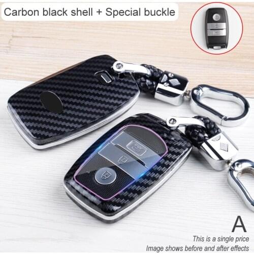 ABS Carbon Fiber Car Remote Key Case Shell Cover For KIA Rio Rio5 Sportage Ceed Cerato K3 KX3 K4 K5 Cerato Sorento Optima Cerato