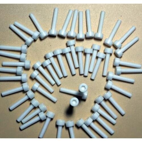 Zirconia ceramic screw with washer/ antioxidant, high temperature resistant, acid base, high strength screw /M3*12