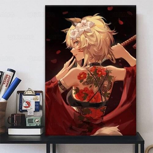 Girl Characters Anime Hot HD Genshin Impact Game Posters Canvas Painting Wall Poster Wall Art Picture Home Decor art