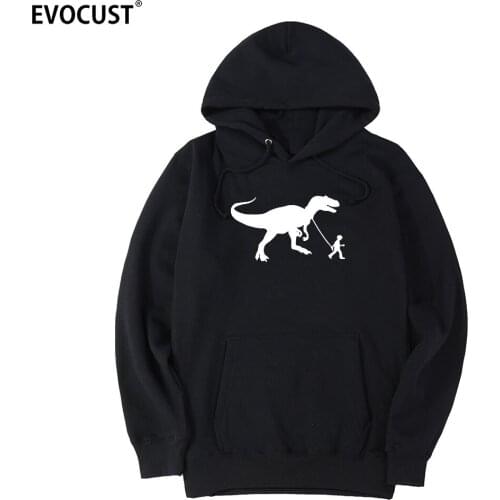 DINOSAUR BOY BANKSY men Hoodies Sweatshirts women unisex Combed Cotton
