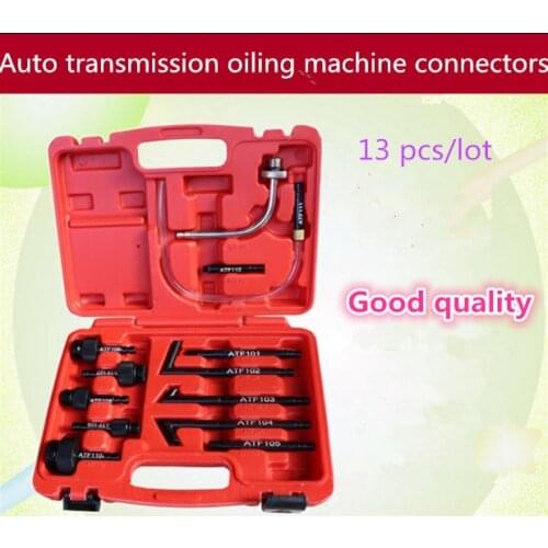 Good quality!Transmission Oil Refilling Refill Tool Kit 13Pcs Oil Filling Adaptor Set CVT Transmission Service Adapter