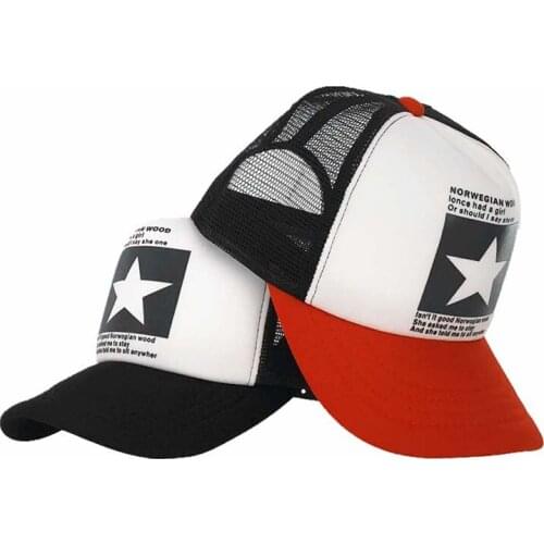 2021 New Summer Baseball Caps For Men Letter Cap Mesh Casual Casquette Streetwear Snapback Hat Bone Hip Hop Caps Casquette Homme