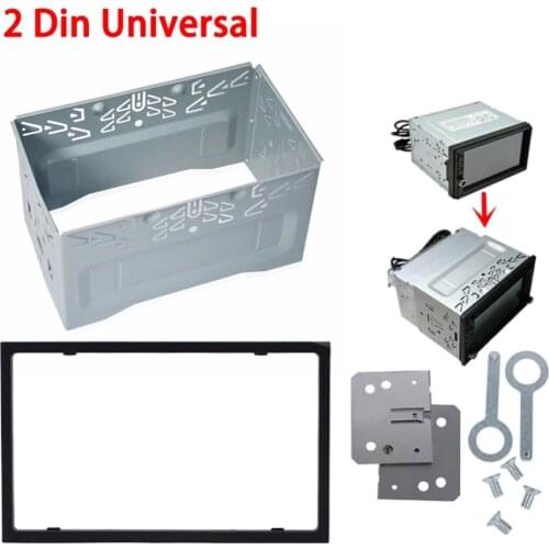 2 Din Fittings Kit Radio Head Unit Installation Frame Automotive General Double Din DVD Radio Player Box Kits Car Accessories