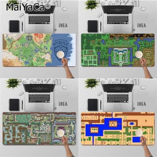 MaiYaCa High Quality Zelda Map Gamer Speed Mice Retail Small Rubber Mousepad Free Shipping Large Mouse Pad Keyboards Mat