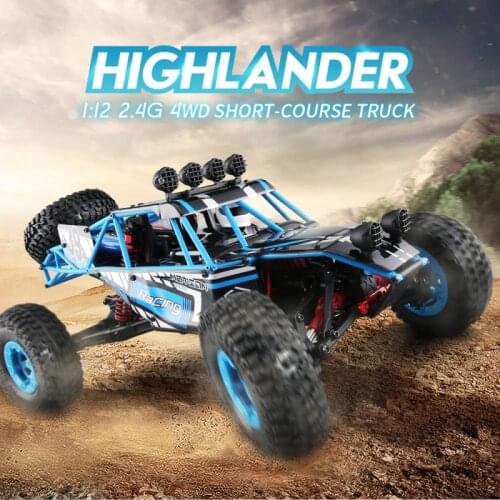 New high speed desert cross-country crambing car 2.4G 4WD 1:12 39CM big size 40-50KM/H radio control Kids adult RC toy