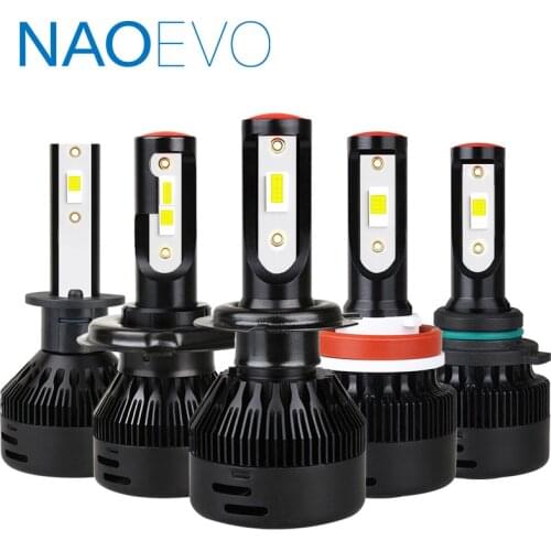 NAOEVO H7 LED H4 H1 H11 Fog Lamp H8 hb3 hb4 light for Car H13 36W 4000Lm H9 H27 881 880 9004 9006 9005 9007 6000K Auto headlight