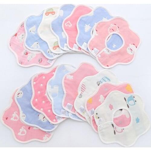 New Arrival Baby Stuff for Newborns Feeding Bib Infant Waterproof Bibs Burp Cloths Cotton Scarf Muslin Bib Baberos Bandana Bebe
