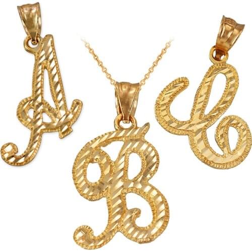 2020 New Custom Letter Newcklace Personalized Name Necklace Sparkle-Cut Letter Initial Script Pendant Necklace Gift