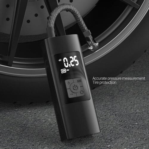130PSI Car Electrical Air Pump Portable Wireless Tire Inflatable Tire Inflator Air Compressor Pump for Motorcycle Bicycle Ball