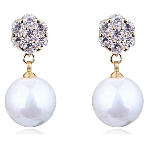 Natural Freshwater Pearl Stud Earrings For Women Real 925 Silver Pin Jewelry Gift Classic Earrings For Women Elegant Gifts